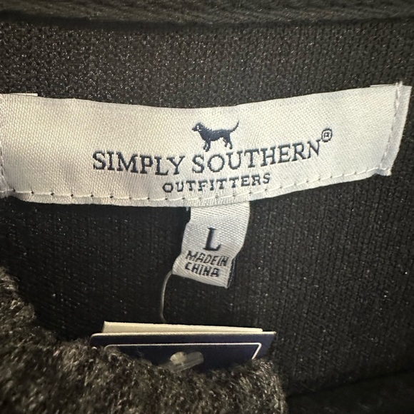 Simply Southern Gray Casual Button Down Shirt Classic Style - Picture 5 of 6